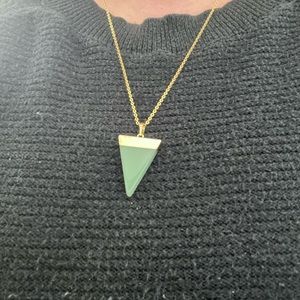 Aventurine Triangle Necklace